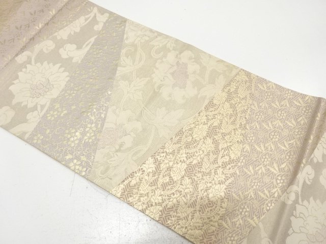 JAPANESE FUKURO OBI / WOVEN CHINESE FLOWER